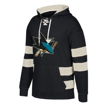 CCM NHL PULLOVER JERSEY HOODIE SAN JOSE BLACK