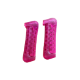 Pink Silver Glitter guards 2pcs